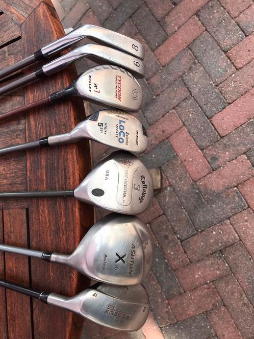 TaylorMade, Callaway, Ashton, Dunlop, Bullet, L.A div clubs, Sport en Fitness, Golf, Gebruikt, Club, Overige merken, Ophalen of Verzenden