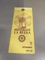 Menu - Restaurante La Rueda - Sant Lluis - Menorca Spain, Gebruikt, Ophalen of Verzenden, Nvt, Nvt