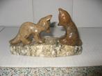 Twee Marmeren Vosjes, Ophalen of Verzenden, Zo goed als nieuw, Dier