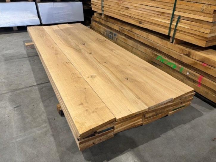 Eiken planken en Balken geschaafd 22 , 30 , 40 mm | KD gedr., Doe-het-zelf en Verbouw, Hout en Planken, Nieuw, Plank, Eiken, 250 tot 300 cm