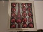 Kerstballen bordeaux rood, Diversen, Kerst, Ophalen of Verzenden, Zo goed als nieuw