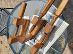 Oude Meubelmakers Houtklemmen; 3 st, Doe-het-zelf en Verbouw, Gereedschap | Handgereedschap, Ophalen of Verzenden, Gebruikt