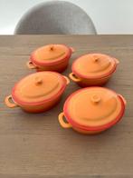 Kleine ovenschaaltjes aardewerk, set van 4, Ophalen, Zo goed als nieuw, Overige materialen, Overige typen