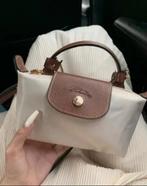 Longchamp mini le pliage crème met schouderband bag handtas, Ophalen of Verzenden, Zo goed als nieuw, Handtas