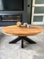 Mangohout salontafel ovaal, Ophalen, 100 tot 150 cm, 50 tot 100 cm, Zo goed als nieuw