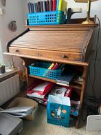 Secretaire kast met rolluik / eikenhout /, Ophalen