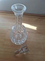 karaf bewerkt kristal met stop, Ophalen of Verzenden