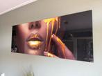 Schilderij Vrouw Glasplaat 60x160cm, Ophalen, 50 tot 75 cm, Nieuw, 125 cm of meer