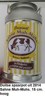 leuke Duitse melkbus spaarpot van MUH-MUH, Verzamelen, Spaarpotten, Metaal of Blik, Overige thema's, Ophalen of Verzenden, Zo goed als nieuw