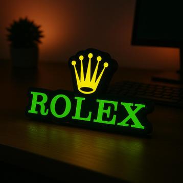Rolex LED Logo Lamp – Luxe Decoratie – Perfect voor Bureau beschikbaar voor biedingen
