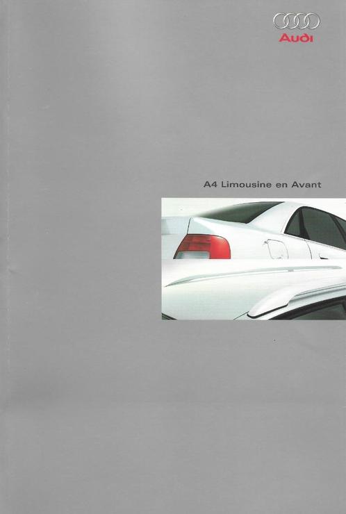 Audi A4 Limousine en Avant 99' folder, Boeken, Auto's | Folders en Tijdschriften, Zo goed als nieuw, Audi, Ophalen of Verzenden