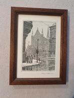 ets Frans van Leeuwen Amsterdam Nieuwe kerk, Antiek en Kunst, Kunst | Etsen en Gravures, Ophalen