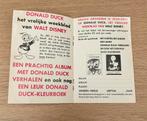 Donald Duck reclame boekje 36B Walt Disney zeer mooie staat!, Gelezen, Eén stripboek, Ophalen of Verzenden, Donald Duck