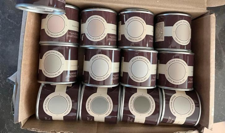 Farrow & Ball tester sample, Doe-het-zelf en Verbouw, Verf, Beits en Lak, Zo goed als nieuw, Wit, Ophalen of Verzenden