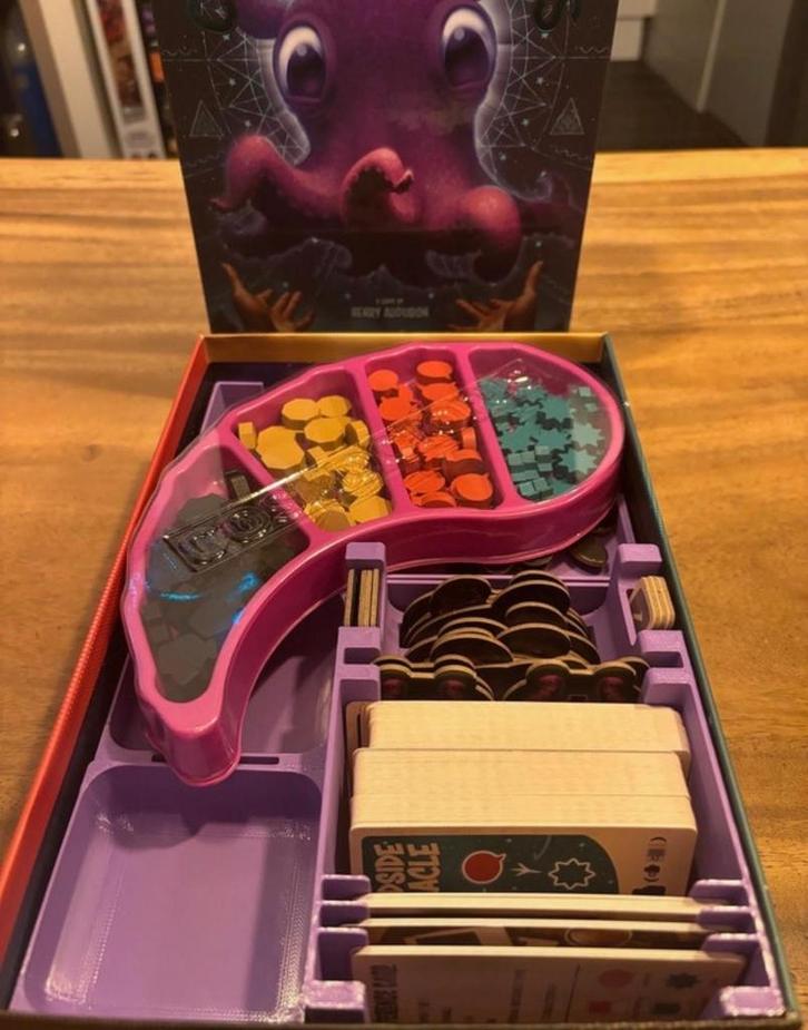 3d geprinte insert Cosmoctopus - paars, Hobby en Vrije tijd, Gezelschapsspellen | Bordspellen, Nieuw, Ophalen of Verzenden
