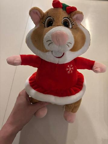 Albert heijn ah kerst hamster knuffel meisje rood jurkje! beschikbaar voor biedingen