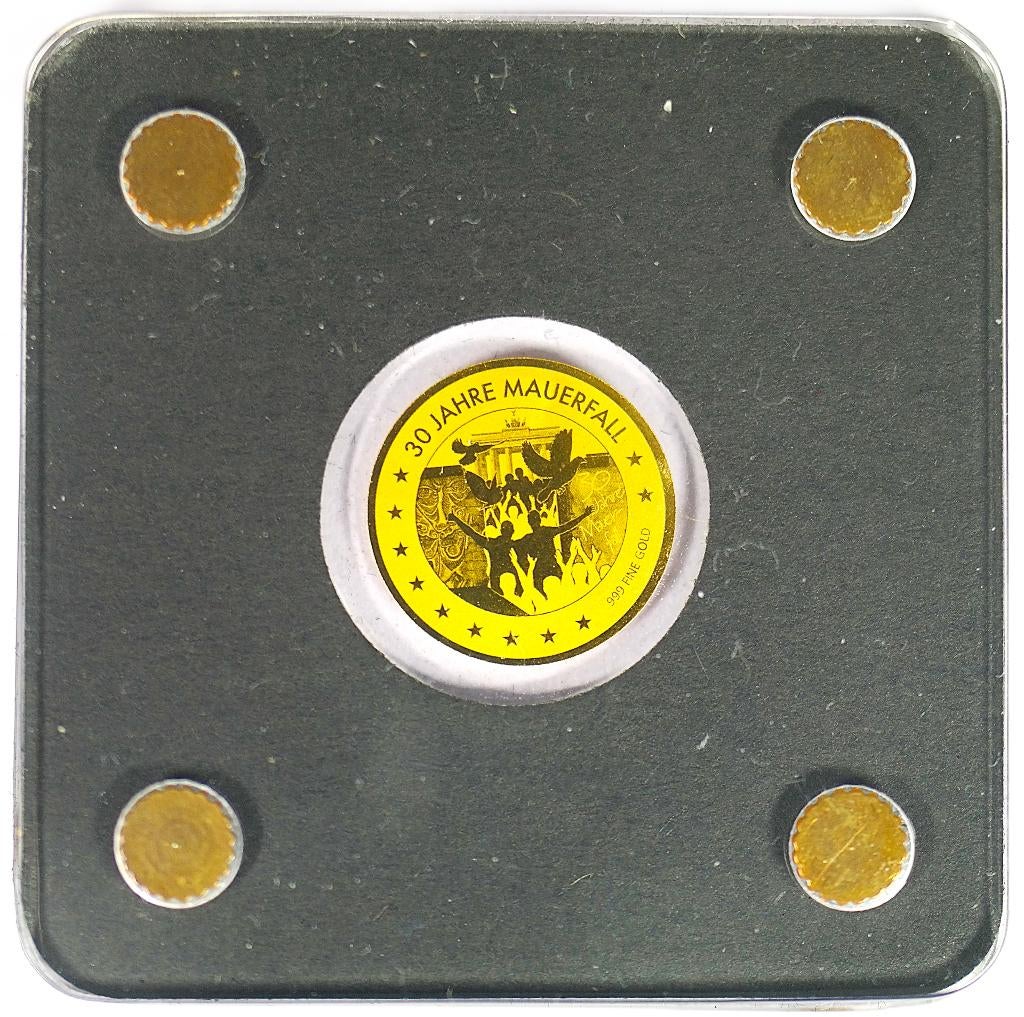 Tsjaad 3000 francs, 30 Jahre Mauerfall  1/500oz, Postzegels en Munten, Ophalen of Verzenden, Goud