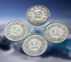 **  Zwitserland  -  4 x ½ Franc - Incl ZILVER *, Postzegels en Munten, Munten | Europa | Niet-Euromunten, Verzenden, Overige landen