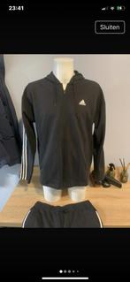 Adidas trainingspak zwart met witte streep maat L, Ophalen of Verzenden, Zwart, Algemeen