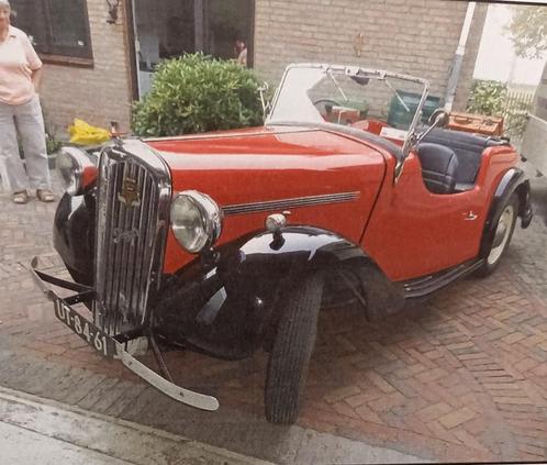 Singer Nine Roadster 4A 1950 Rood, Auto's, Overige Auto's, Particulier, Startonderbreker, Benzine, Euro 6, Cabriolet, Handgeschakeld