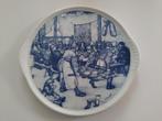 VINTAGE SCHAAL DELFTS BLAUW BOERENBRUILOFT AFB., Antiek en Kunst, Ophalen of Verzenden