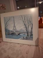 Mooie tekening van Parijs met de Seine, Ophalen of Verzenden