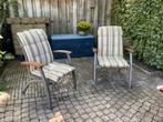 2 Tuinstoelen (Hartman) met Hartman kussens, Ophalen, Gebruikt, Metaal