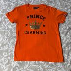 Oranje t-shirt prince charming maat 146/152 koningsdag, Ophalen of Verzenden, Zo goed als nieuw, Shirt of Longsleeve