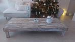 Grote salontafel tafel wit white wash hout, Huis en Inrichting, Tafels | Salontafels, Ophalen, 100 tot 150 cm, 50 tot 100 cm, Minder dan 50 cm