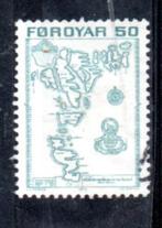 ‹(•¿•)› faroer eilanden # kaart 50, Verzenden, Na 1940, Gestempeld