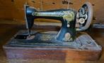 Antieke Singer naaimachine 1920 met kast en toebehoren, Antiek en Kunst, Ophalen