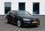Audi A3 Sportback 1.0 TFSI Sport S Line Edition DSG S-Tronic, Zwart, Origineel Nederlands, 630 kg, 3 cilinders