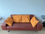 leather design couch - sofa - bank, 150 tot 200 cm, Minder dan 75 cm, Rechte bank, Design