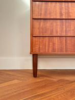 Vintage ladekast teak hout jaren 50/60 Deens Scandinavisch, Huis en Inrichting, Kasten | Ladekasten, Ophalen, Gebruikt, Teakhout