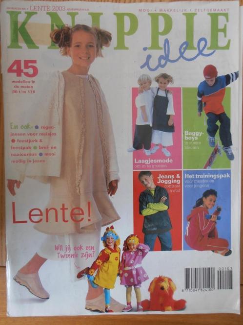 Knippie lente 2003 45 modellen in de maten 86 tot en met 176, Hobby en Vrije tijd, Kledingpatronen, Zo goed als nieuw, Kind, Knippie