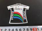 sticker PDM Chrome Cassettes  wielrennen shirt fiets *, Verzamelen, Ophalen, Zo goed als nieuw, Bedrijf of Vereniging