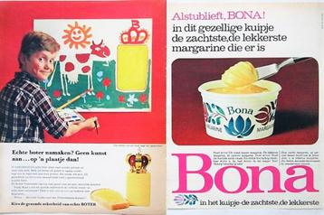 48 vintage advertenties reclames boter 56-81 margarine Becel beschikbaar voor biedingen