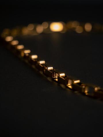 Gouden Vierkante link Ketting - Cernucci beschikbaar voor biedingen