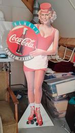 coca cola mannequin hard karton, Verzamelen, Ophalen, Zo goed als nieuw, Reclamebord