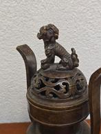Gesigneerde wierookbrander, chinees, chinese, brons, Antiek en Kunst, Ophalen of Verzenden