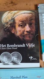 5 verschillende zilveren proof munten Nederland, Postzegels en Munten, Munten | Nederland, Ophalen of Verzenden, Koningin Juliana