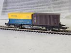Modeltrein Ho wagon, lima container wagon (Mulder), Gelijkstroom, Wagon, Ophalen of Verzenden, Zo goed als nieuw