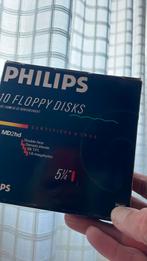 Philips 5.25” floppy disks 10 stuks MD2hd, Computers en Software, Beschrijfbare discs, Nieuw, Philips, Overige typen, Ophalen of Verzenden