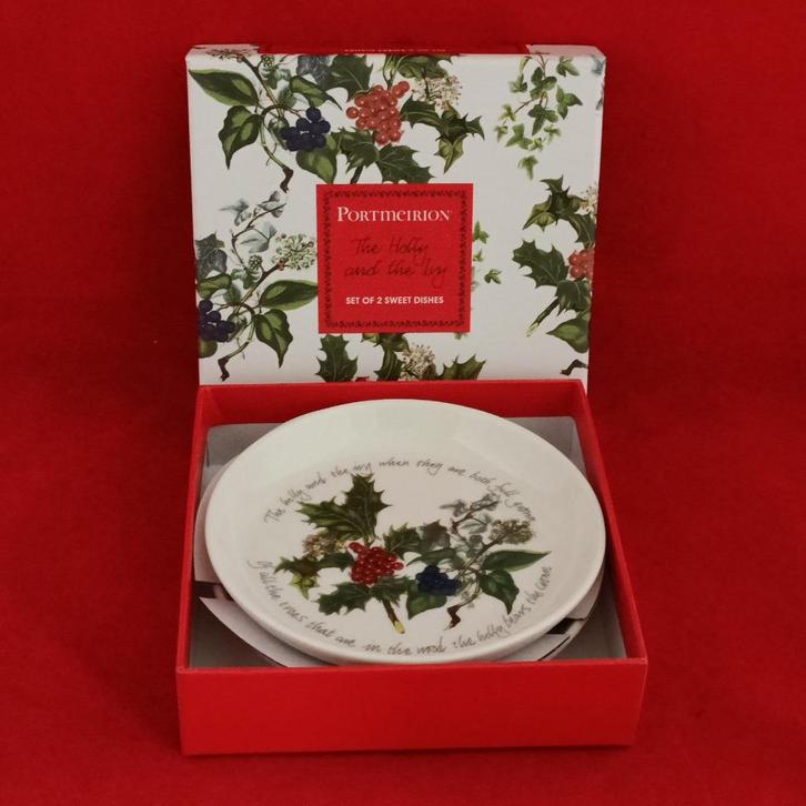 Portmeirion The Holly & The Ivy - 2 sweet dishes Kerst nieuw, Huis en Inrichting, Keuken | Servies, Nieuw, Schaal of Schalen, Overige stijlen