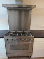 Smeg 5 pits gasfornuis inclusief afzuigkap, Witgoed en Apparatuur, Fornuizen, Ophalen, Gebruikt, 60 cm of meer, Gas