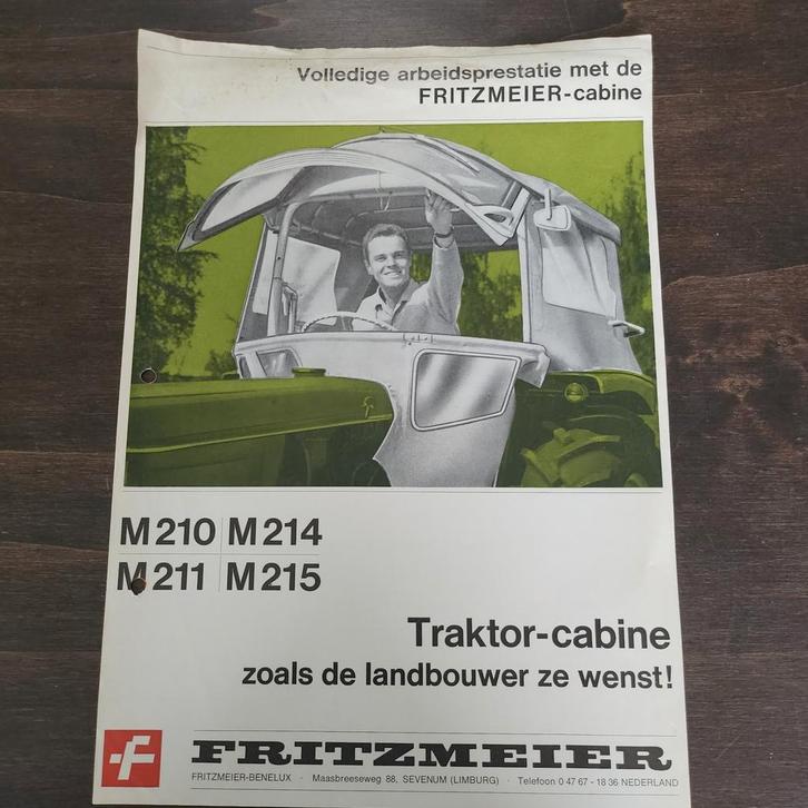 Brochure Fritzmeier Cabine M210/M214/M211/M215, Boeken, Catalogussen en Folders, Ophalen of Verzenden