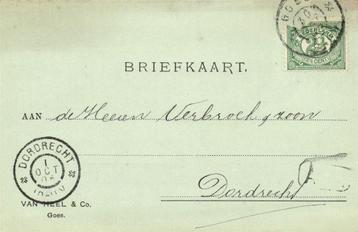 van Heel + Co., Goes. - 09.1905 - briefkaart beschikbaar voor biedingen