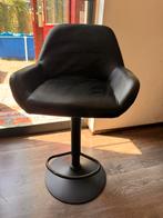 Make up en/of bar stoel. Verstelbaar in hoogte., Huis en Inrichting, Ophalen, Gebruikt, Zwart, Leer