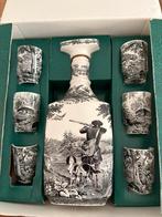 Artemis karaf met 6 glaasjes jachttafereel Villeroy & Boch, Antiek en Kunst, Antiek | Vazen, Ophalen of Verzenden