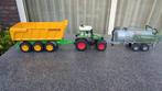 Speelgoed Tractor met Aanhangers (kiepwagen en giertank), Kinderen en Baby's, Ophalen of Verzenden, Gebruikt, Jongen of Meisje